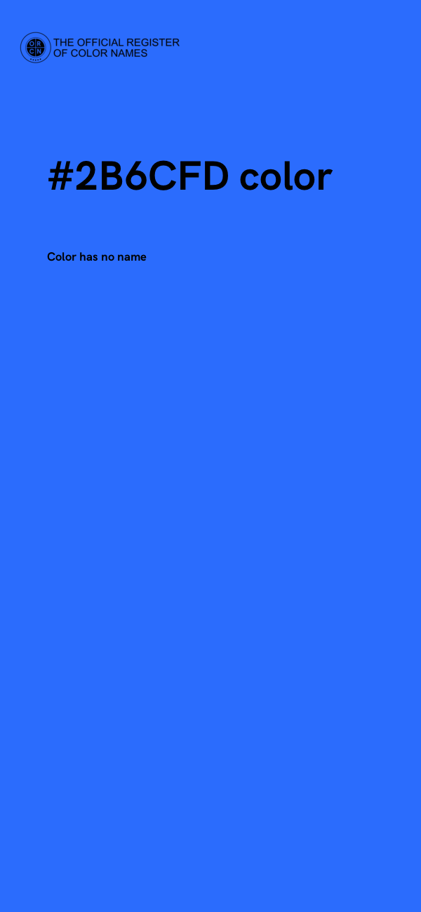 #2B6CFD color image