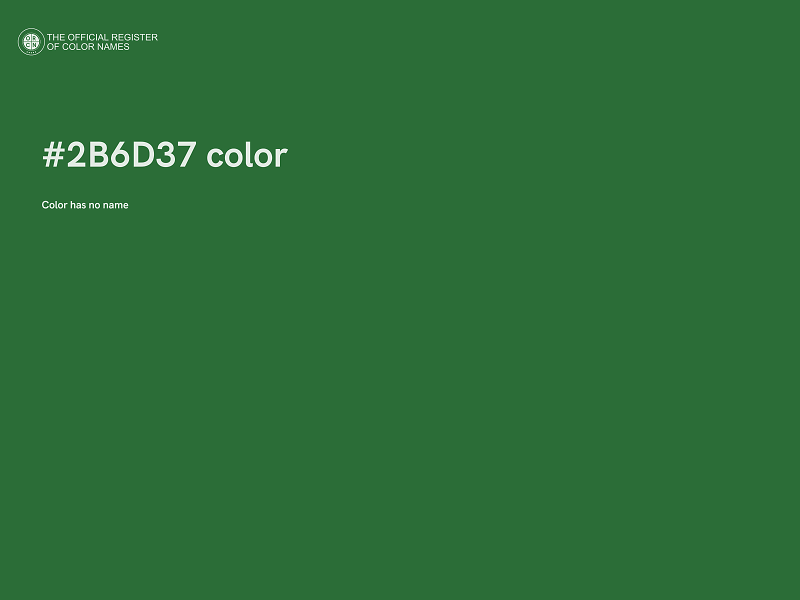 #2B6D37 color image