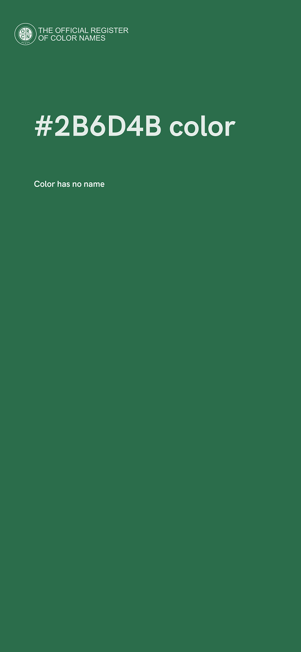 #2B6D4B color image