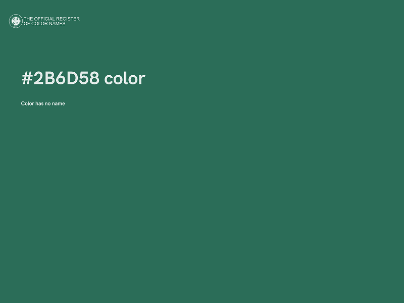 #2B6D58 color image