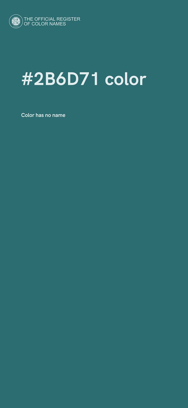 #2B6D71 color image