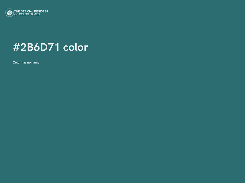 #2B6D71 color image