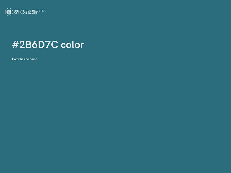 #2B6D7C color image