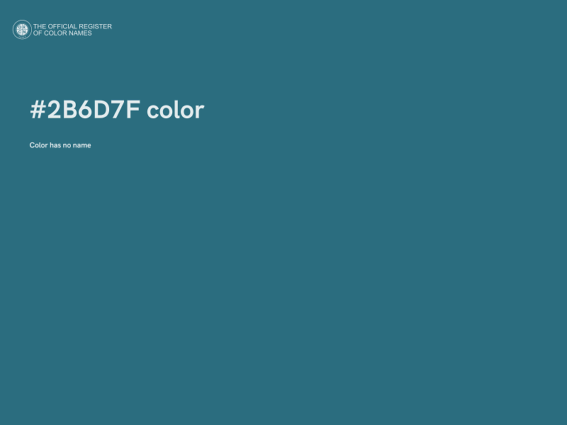 #2B6D7F color image