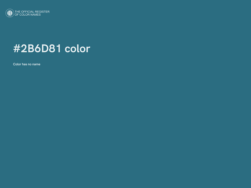 #2B6D81 color image