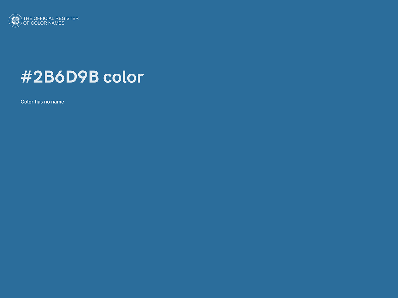 #2B6D9B color image