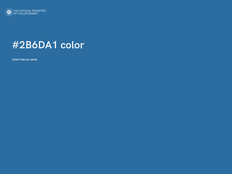 #2B6DA1 color image