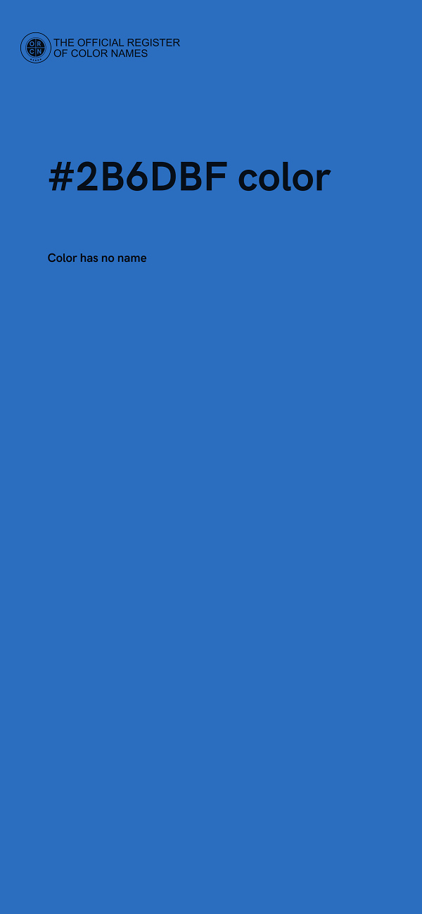 #2B6DBF color image