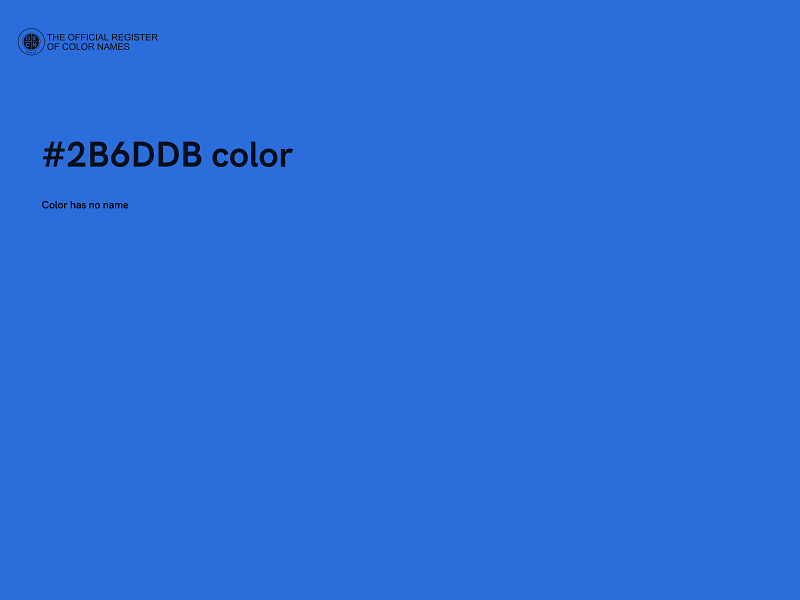 #2B6DDB color image