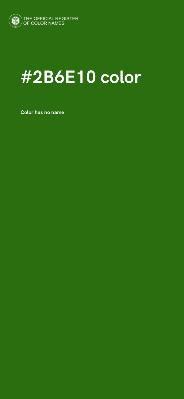 #2B6E10 color image
