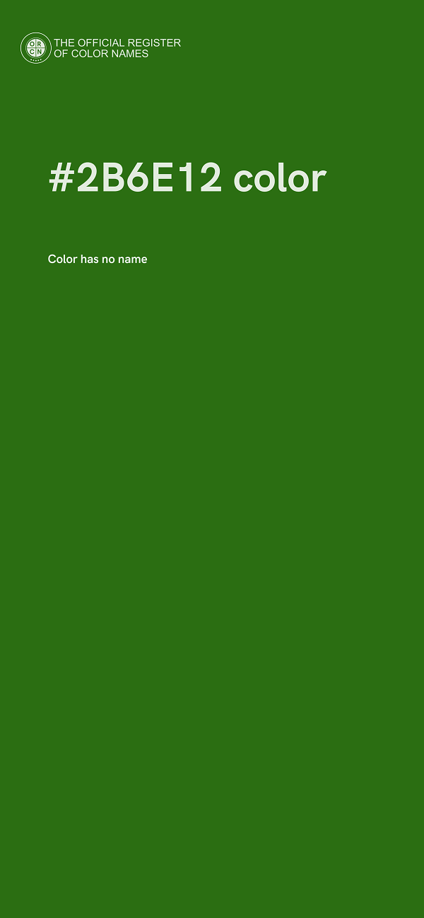#2B6E12 color image
