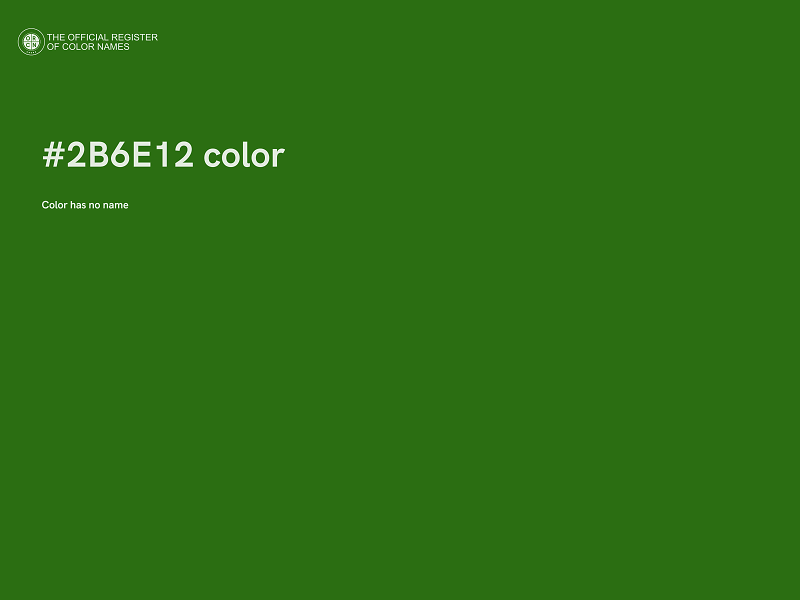#2B6E12 color image