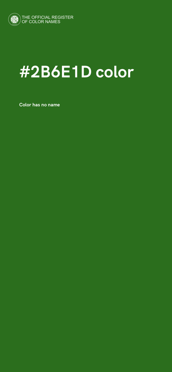 #2B6E1D color image