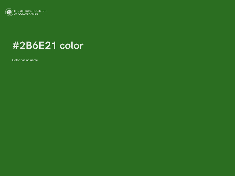 #2B6E21 color image