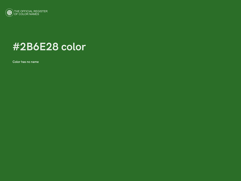 #2B6E28 color image