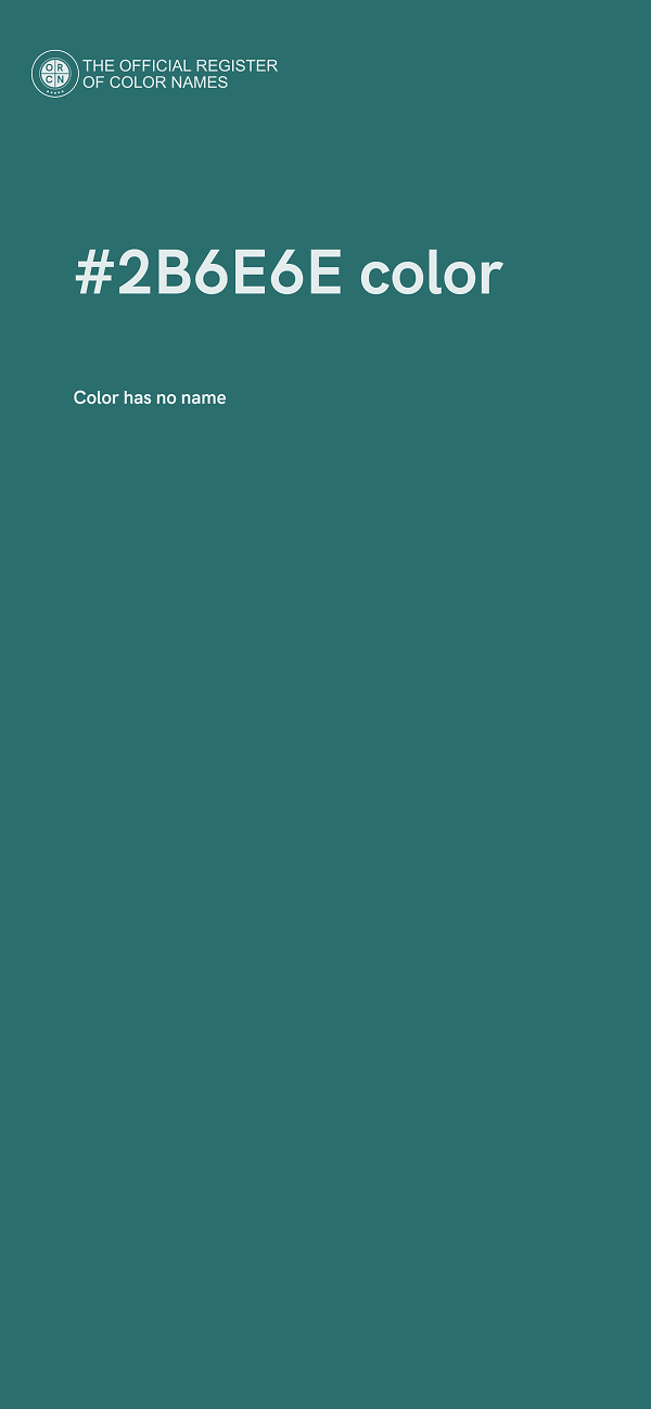 #2B6E6E color image