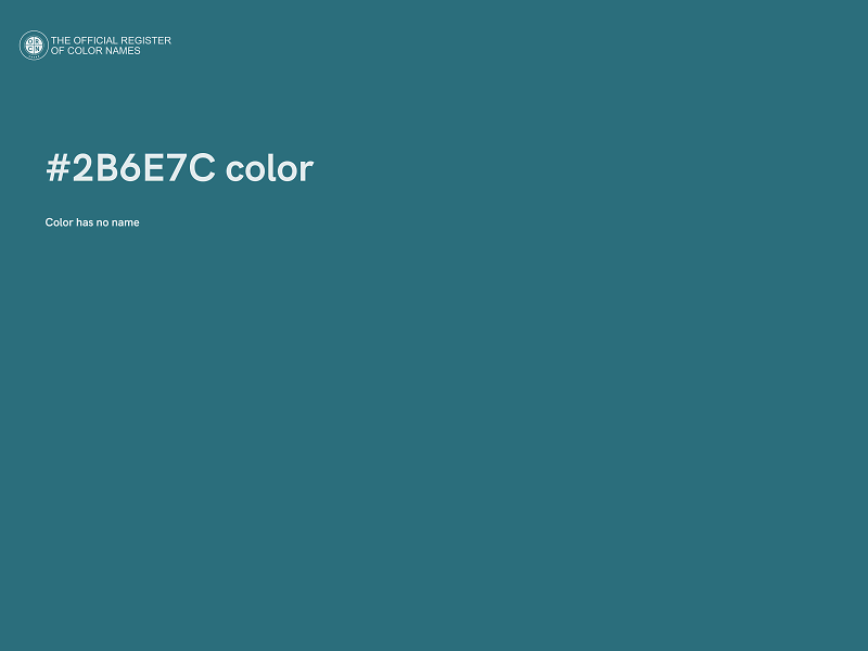 #2B6E7C color image