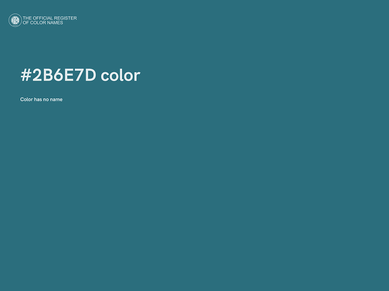 #2B6E7D color image