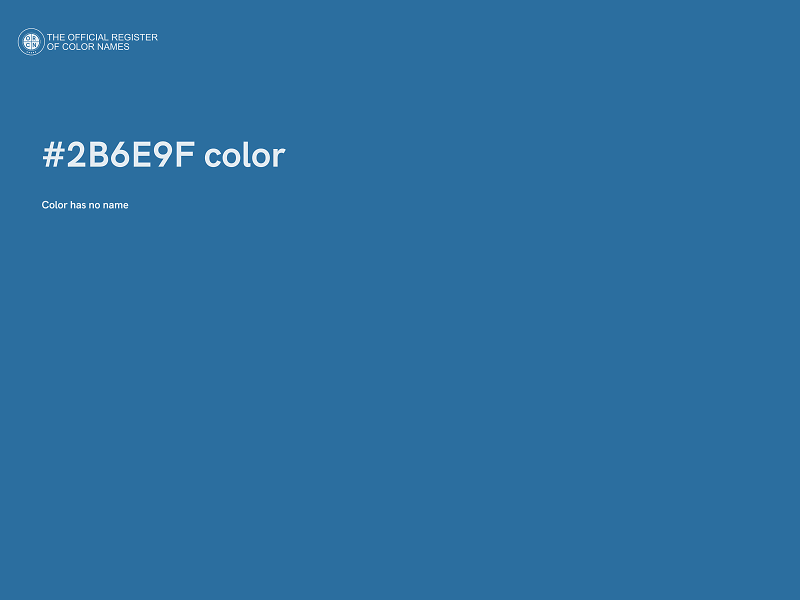 #2B6E9F color image
