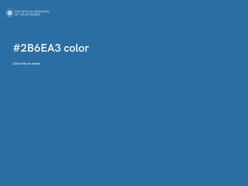 #2B6EA3 color image