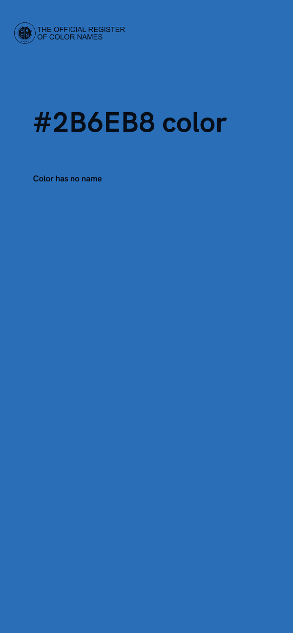 #2B6EB8 color image