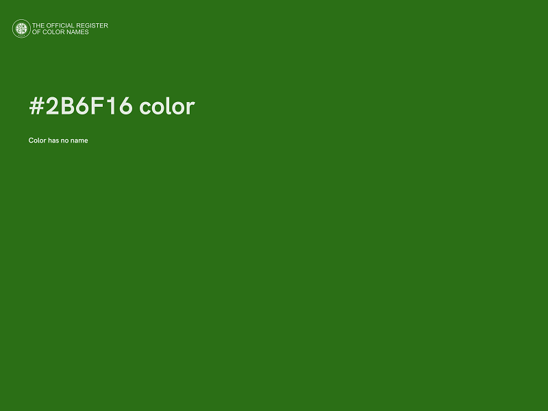 #2B6F16 color image