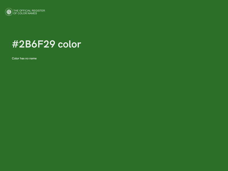 #2B6F29 color image