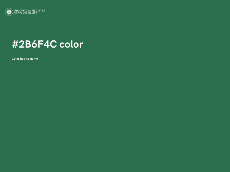 #2B6F4C color image
