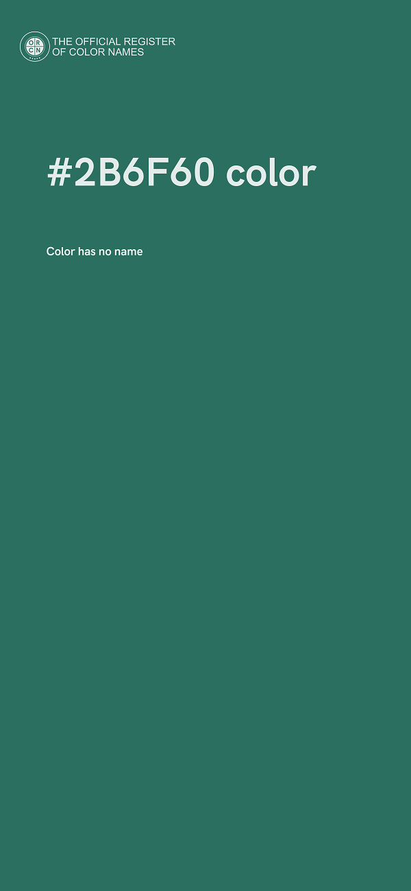 #2B6F60 color image
