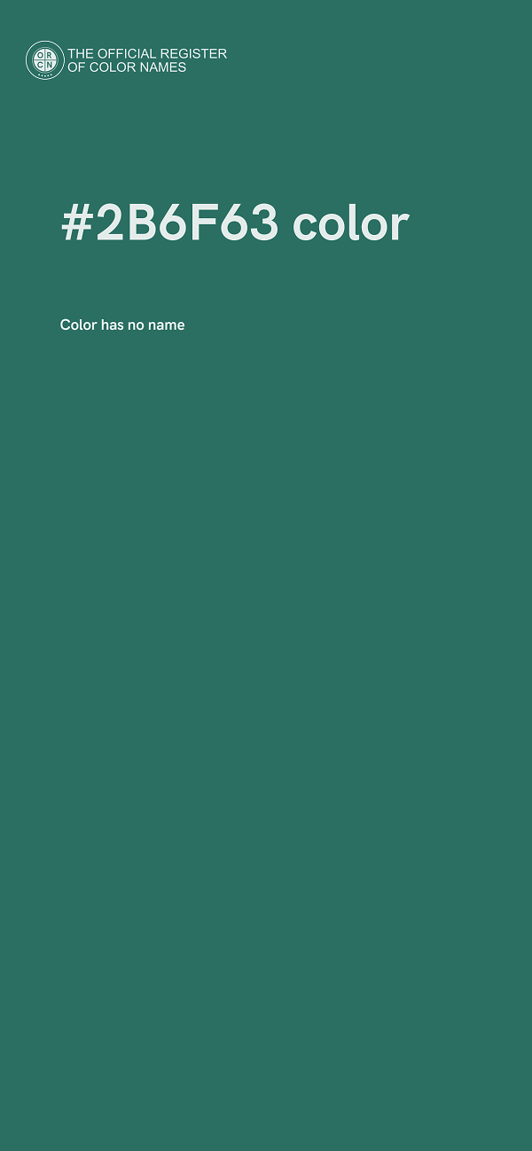 #2B6F63 color image