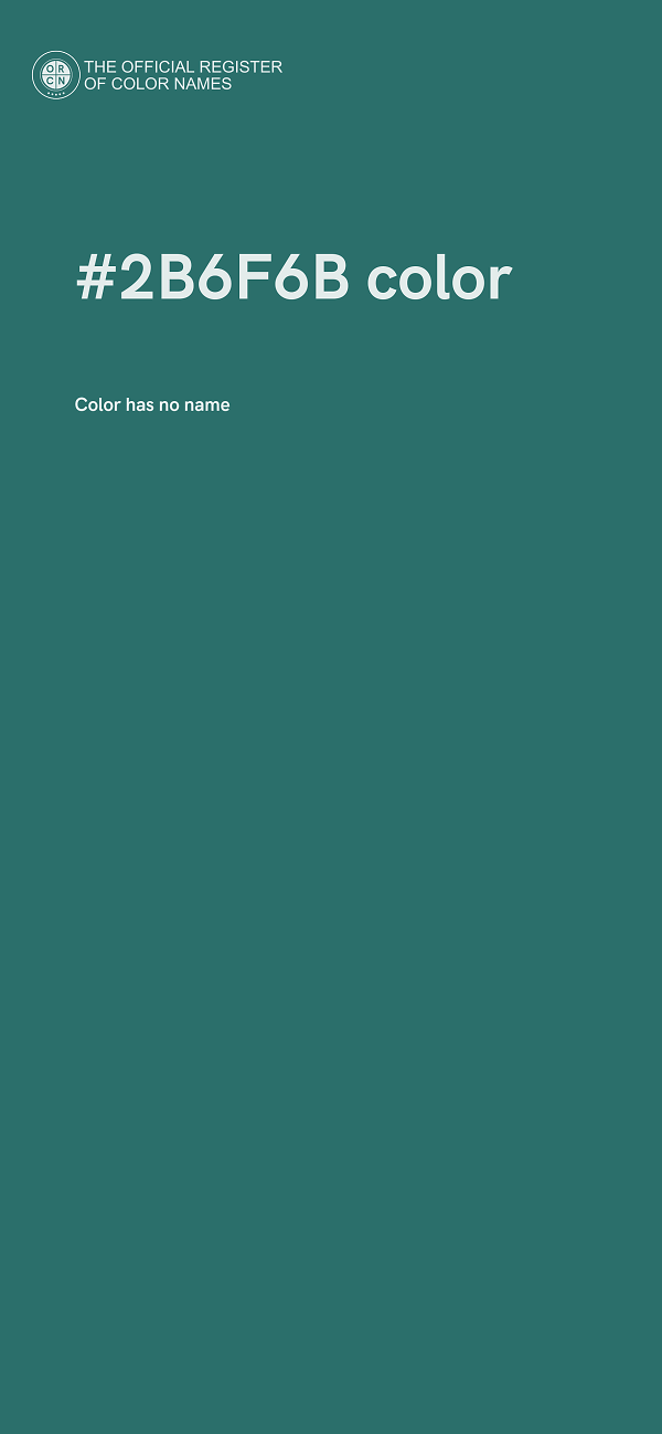#2B6F6B color image