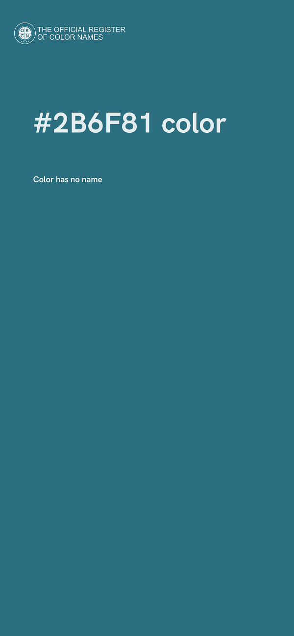 #2B6F81 color image