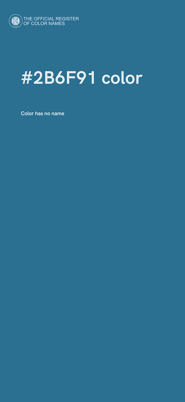 #2B6F91 color image