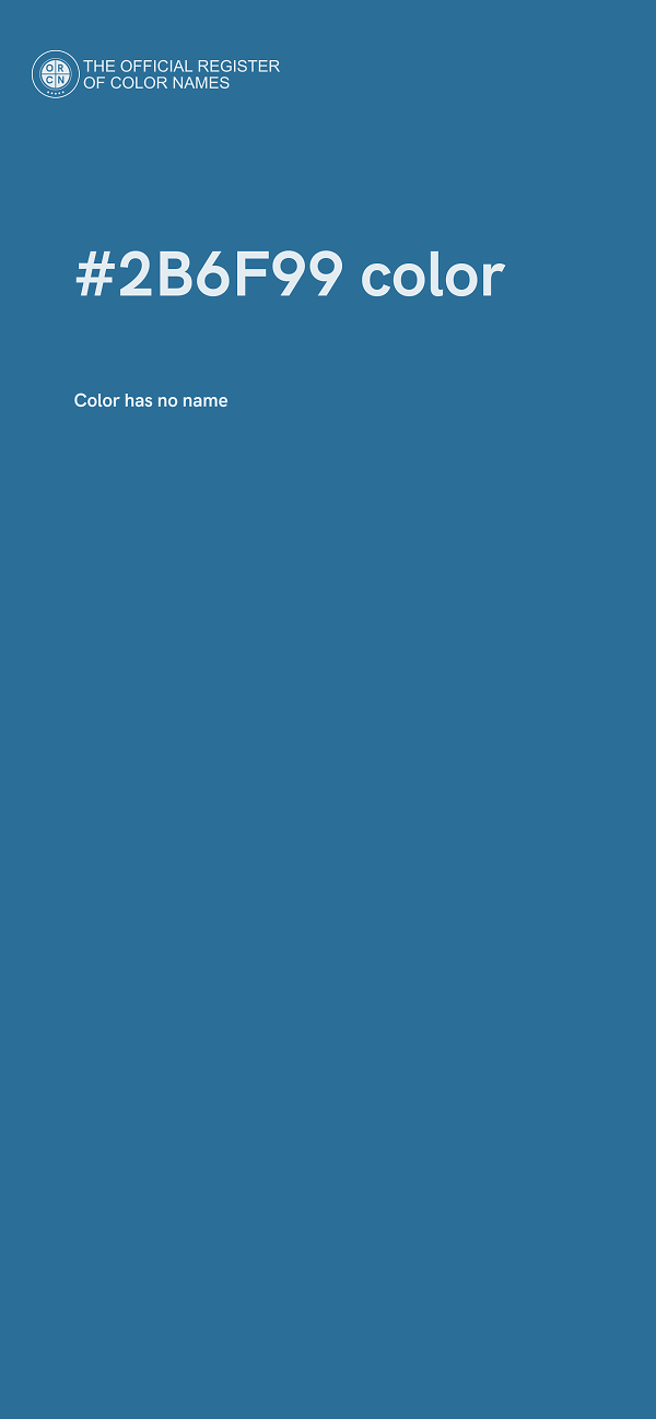 #2B6F99 color image