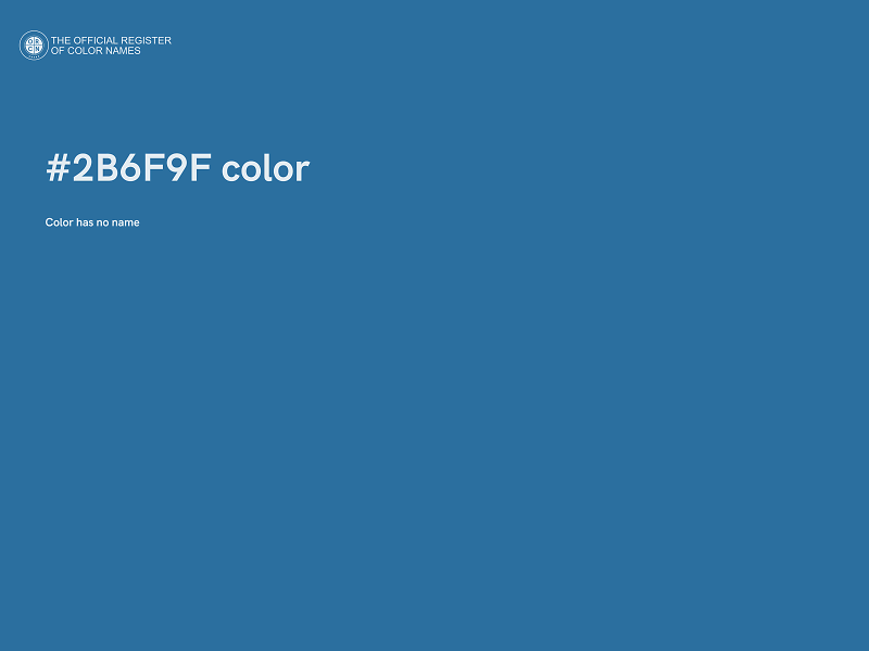 #2B6F9F color image