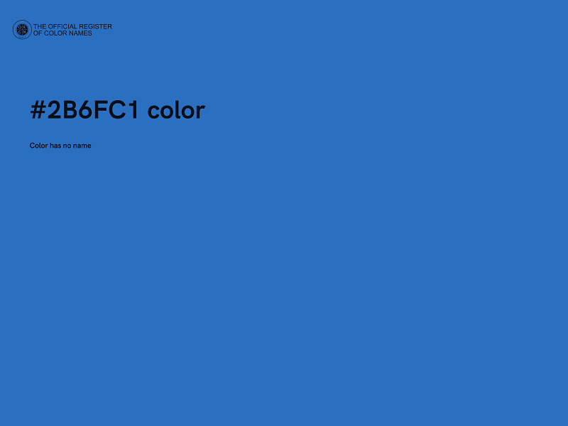 #2B6FC1 color image