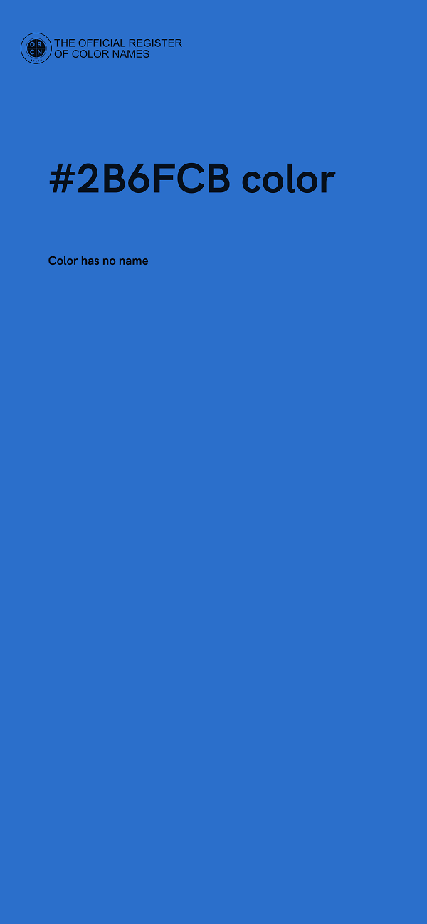 #2B6FCB color image