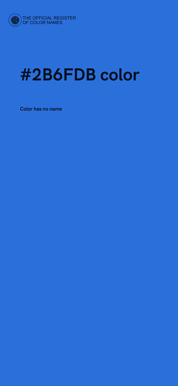 #2B6FDB color image