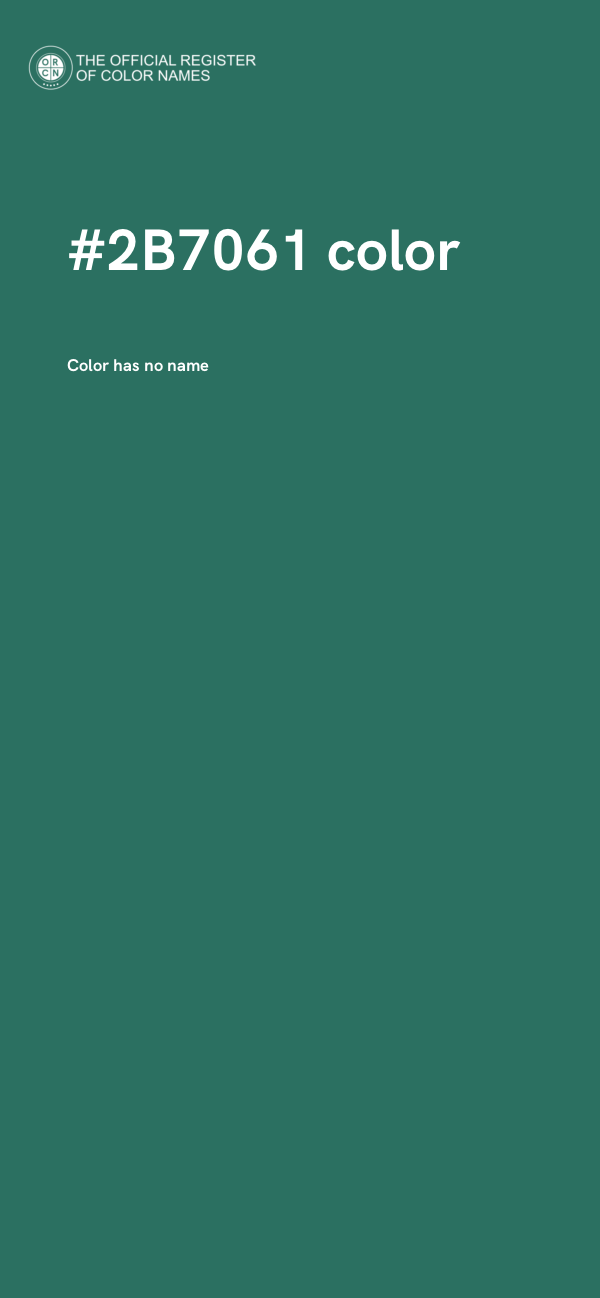 #2B7061 color image