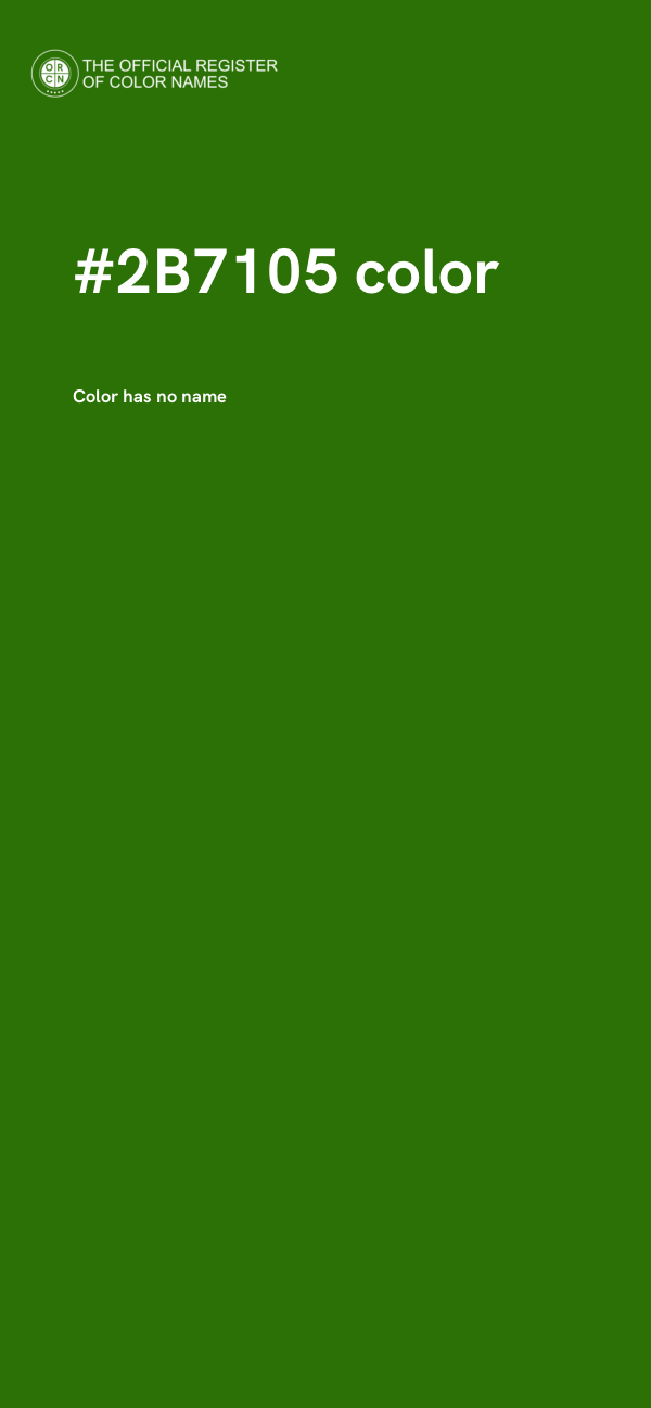 #2B7105 color image