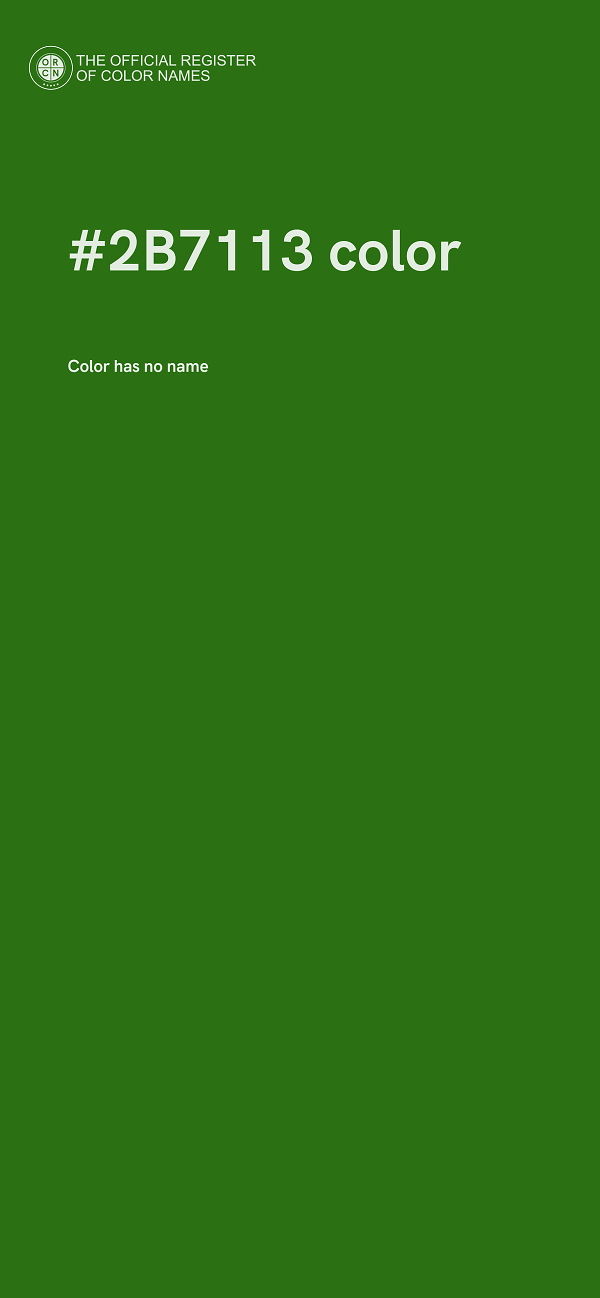 #2B7113 color image