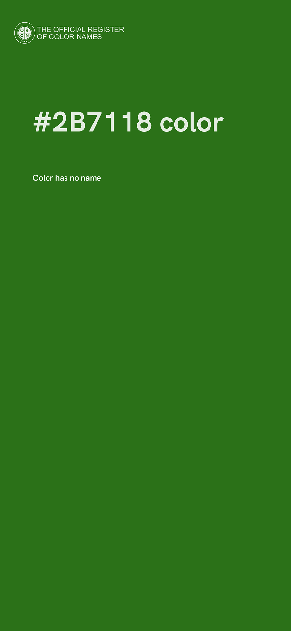 #2B7118 color image