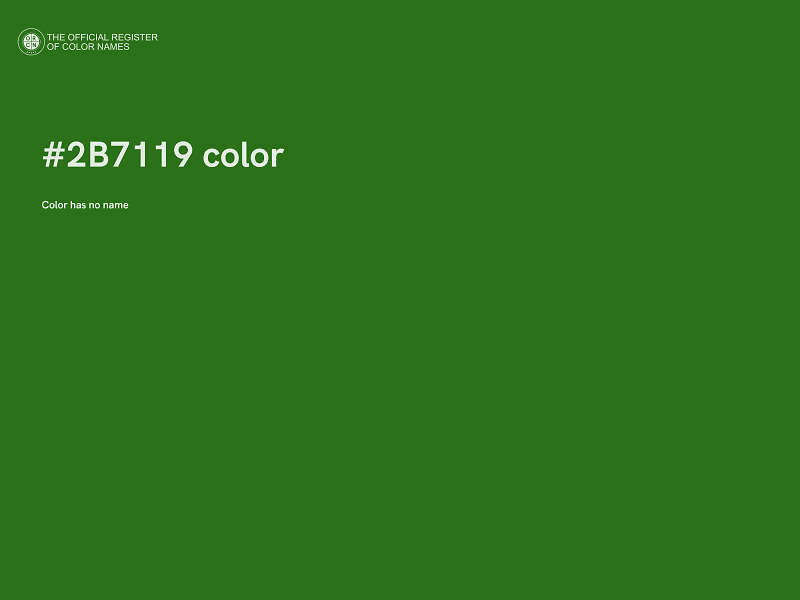 #2B7119 color image