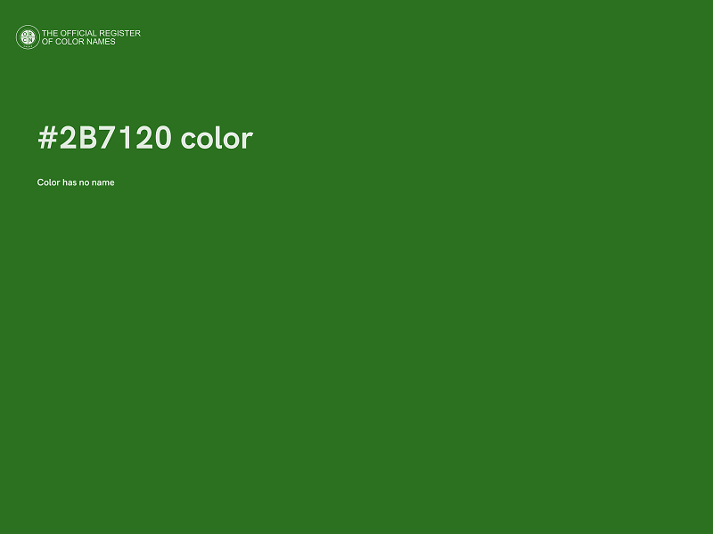 #2B7120 color image