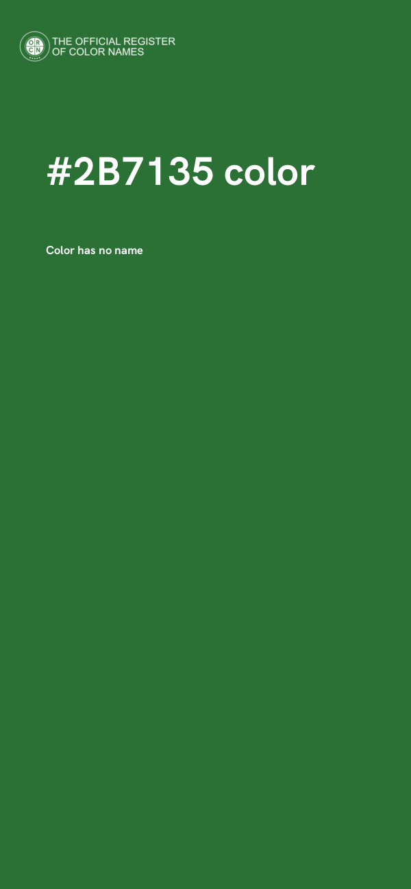 #2B7135 color image