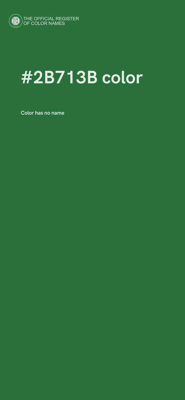 #2B713B color image