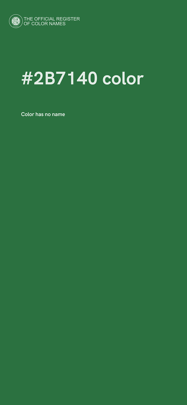 #2B7140 color image