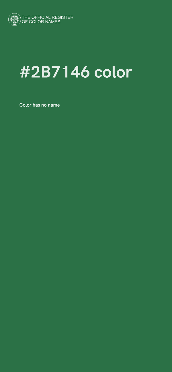 #2B7146 color image
