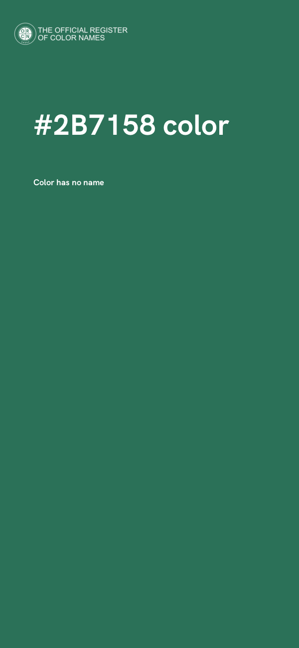 #2B7158 color image