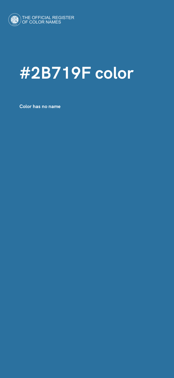 #2B719F color image